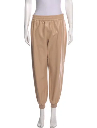 Pre-owned Alice And Olivia Faux Leather Skinny Leg Pants In Neutral