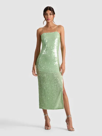 Alice And Olivia Fifi Sequin Midi Dress