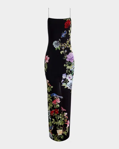 Alice And Olivia Fifi Venus Floral Maxi Dress In Multi