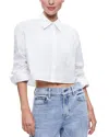 Alice And Olivia Finely Button Down Top In Off White
