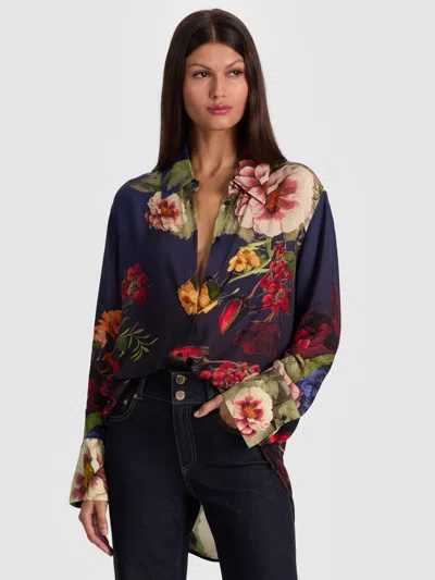 Alice And Olivia Finely Oversized Button Down