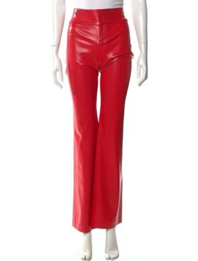 Pre-owned Alice And Olivia Flared Pants In Red