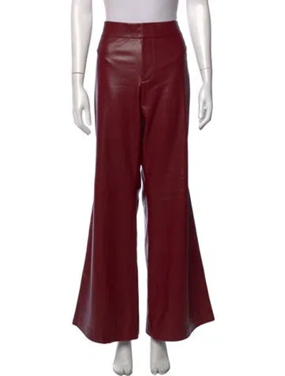 Pre-owned Alice And Olivia Flared Pants In Red