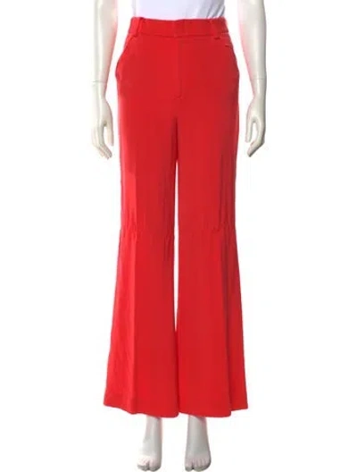 Pre-owned Alice And Olivia Flared Pants In Red