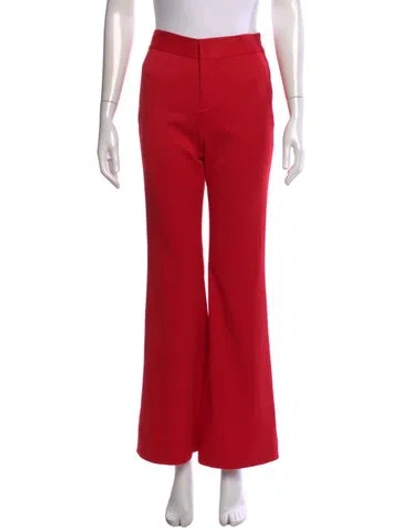 Pre-owned Alice And Olivia Flared Pants In Red