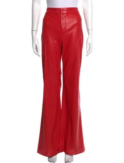Pre-owned Alice And Olivia Flared Pants In Red