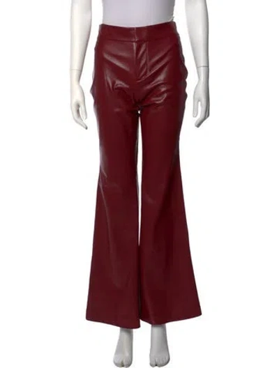 Pre-owned Alice And Olivia Flared Pants In Red