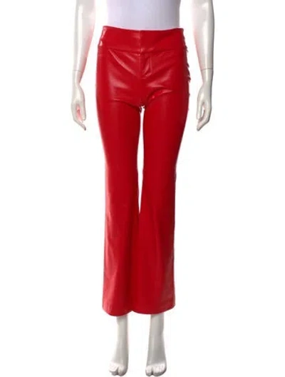 Pre-owned Alice And Olivia Flared Pants In Red
