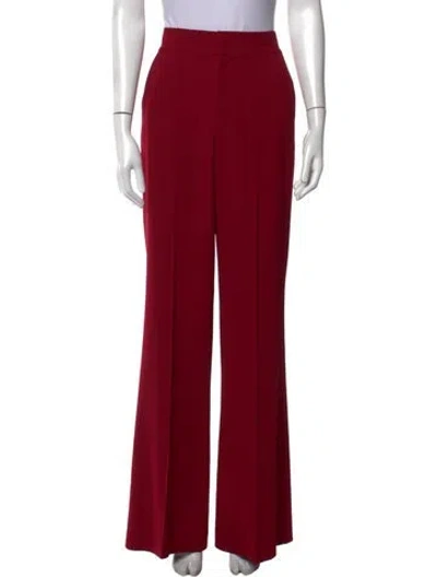 Pre-owned Alice And Olivia Flared Pants In Red