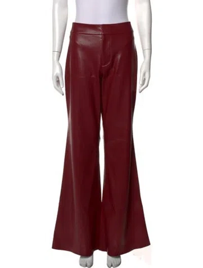 Pre-owned Alice And Olivia Flared Pants In Red