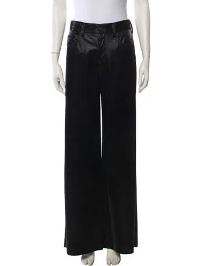 Pre-owned Alice And Olivia Flared Pants In Black