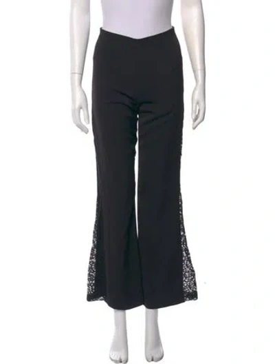 Pre-owned Alice And Olivia Flared Pants In Black