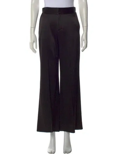 Pre-owned Alice And Olivia Flared Pants In Black