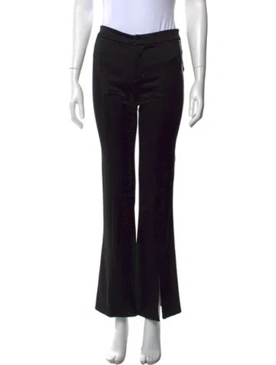 Pre-owned Alice And Olivia Flared Pants In Black