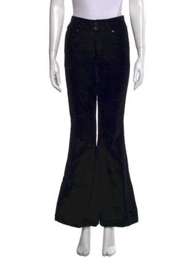 Pre-owned Alice And Olivia Flared Pants In Black