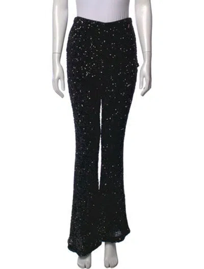 Pre-owned Alice And Olivia Flared Pants In Black