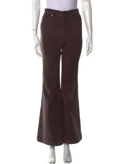 Pre-owned Alice And Olivia Flared Pants In Black/brown