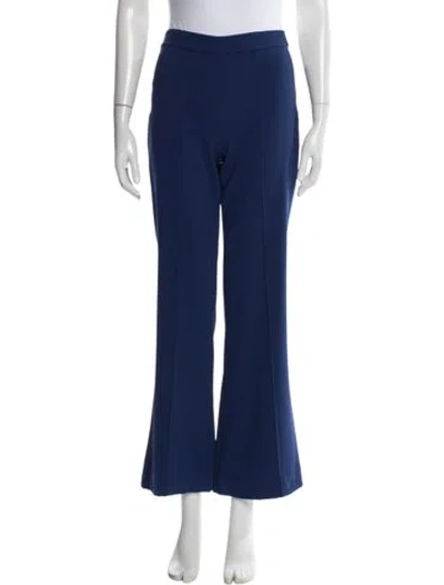 Pre-owned Alice And Olivia Flared Pants In Blue