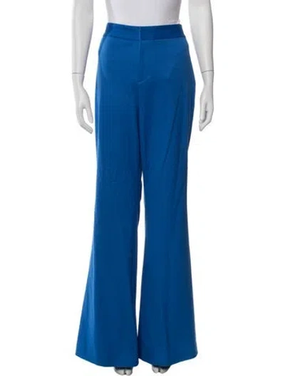 Pre-owned Alice And Olivia Flared Pants In Blue