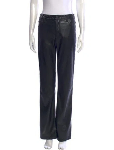 Pre-owned Alice And Olivia Flared Pants In Blue