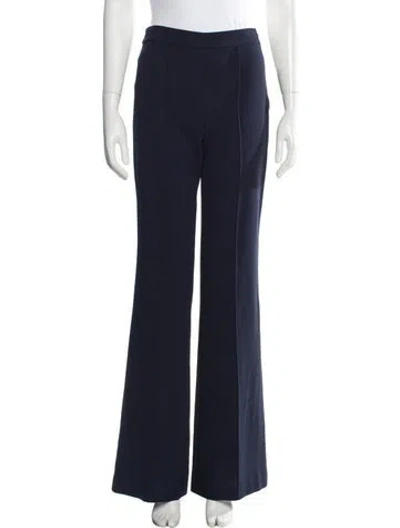 Pre-owned Alice And Olivia Flared Pants In Blue