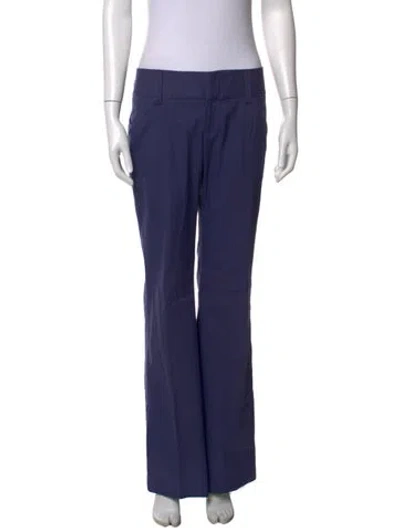 Pre-owned Alice And Olivia Flared Pants In Blue