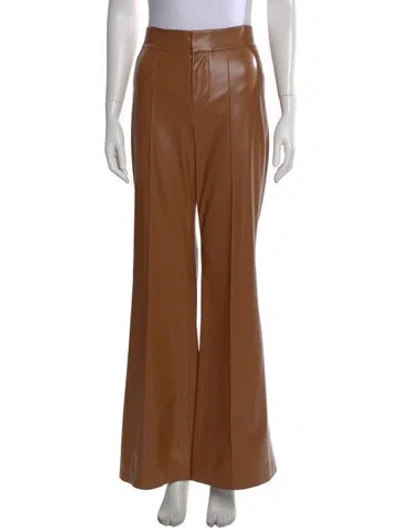 Pre-owned Alice And Olivia Flared Pants In Brown