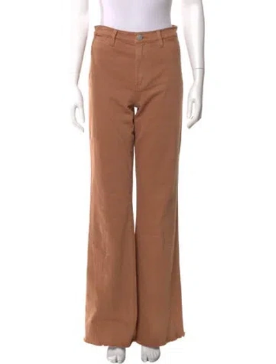 Pre-owned Alice And Olivia Flared Pants In Brown