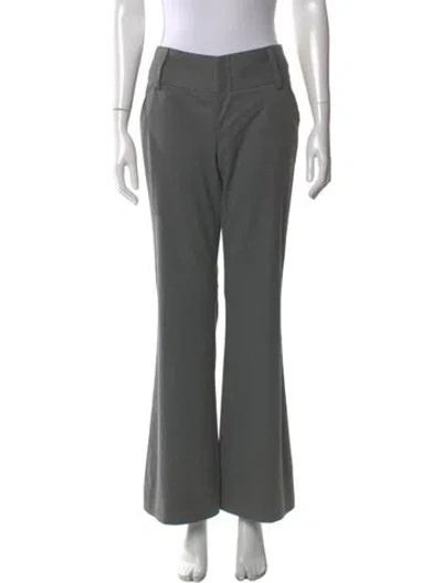 Pre-owned Alice And Olivia Flared Pants In Gray