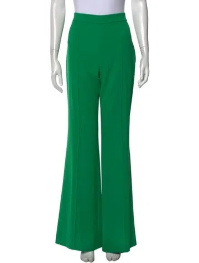 Pre-owned Alice And Olivia Flared Pants In Green