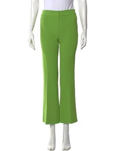 Pre-owned Alice And Olivia Flared Pants In Green