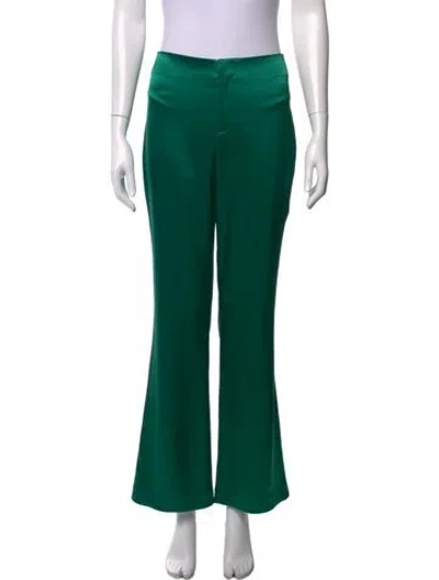 Pre-owned Alice And Olivia Flared Pants In Green
