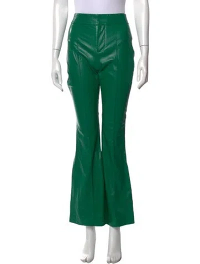 Pre-owned Alice And Olivia Flared Pants In Green