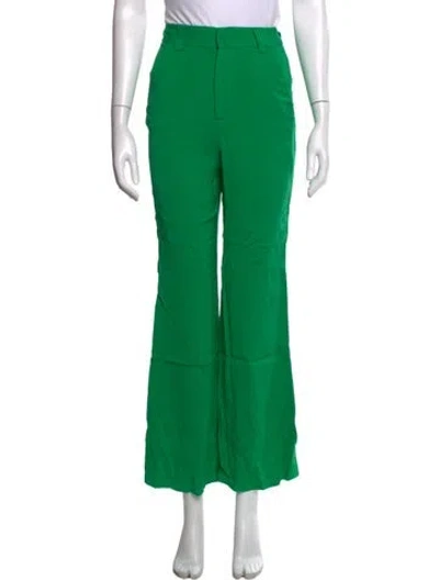 Pre-owned Alice And Olivia Flared Pants In Green