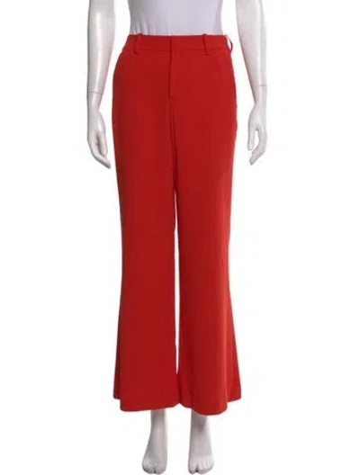 Pre-owned Alice And Olivia Flared Pants In Orange