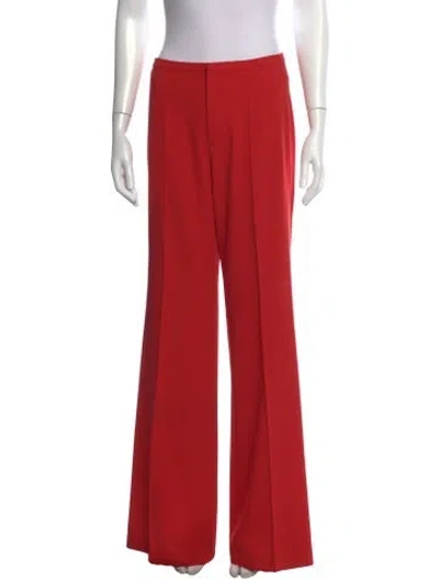 Pre-owned Alice And Olivia Flared Pants In Orange