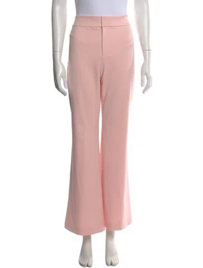 Pre-owned Alice And Olivia Flared Pants In Pink