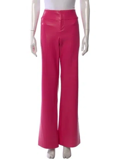 Pre-owned Alice And Olivia Flared Pants In Pink