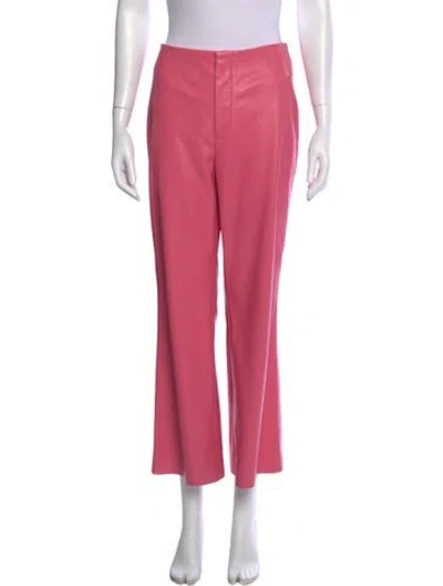 Pre-owned Alice And Olivia Flared Pants In Pink
