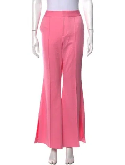 Pre-owned Alice And Olivia Flared Pants In Pink