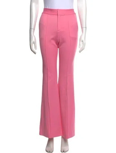 Pre-owned Alice And Olivia Flared Pants In Pink
