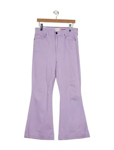 Pre-owned Alice And Olivia Flared Pants In Purple