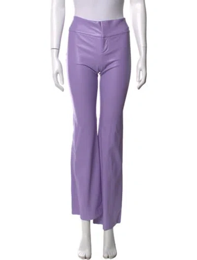 Pre-owned Alice And Olivia Flared Pants In Purple