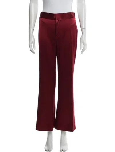 Pre-owned Alice And Olivia Flared Pants W/ Tags In Red
