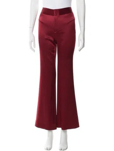 Pre-owned Alice And Olivia Flared Pants W/ Tags In Burgundy