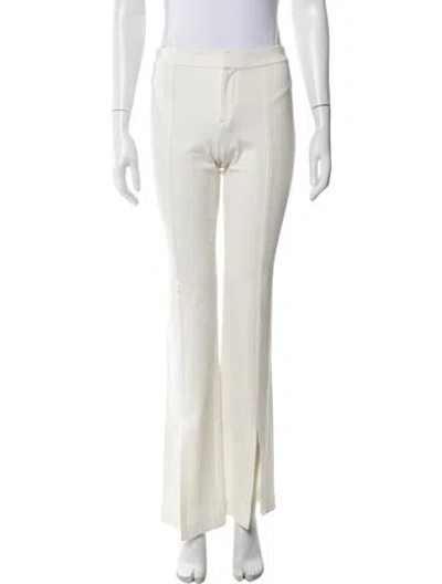 Pre-owned Alice And Olivia Flared Pants In White