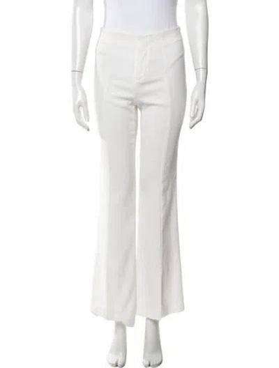 Pre-owned Alice And Olivia Flared Pants In White