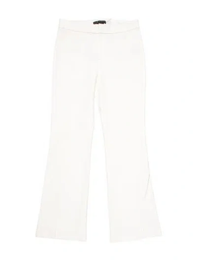 Pre-owned Alice And Olivia Flared Pants In White