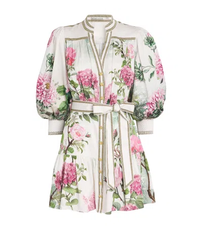 Alice And Olivia Floral Cora Mini Dress