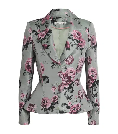 Alice And Olivia Floral Iana Blazer